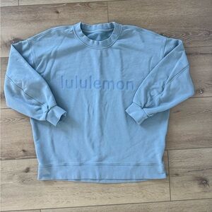 lululemon light blue crewneck